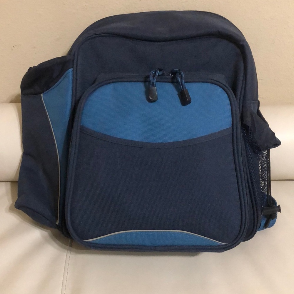 All Inclusive 15 piece Blue Picnic Travel Backpack